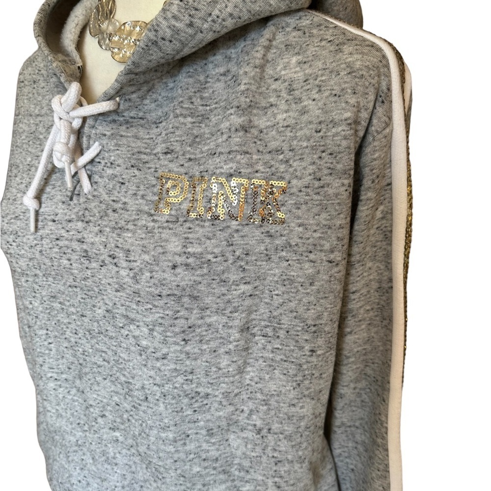 🤩 VS Sequin Logo & Roses Hoodie Sweatshirt - Picture 8 of 10